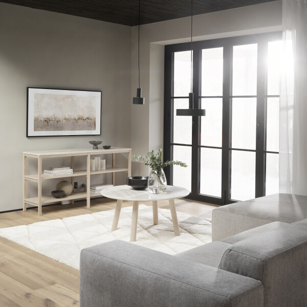 Rowico Orwel avlastningsbord 75 vit ek miljo kuva