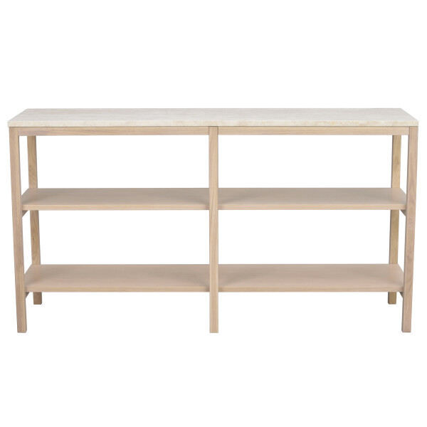 Rowico Orwel console table75 beige travertine whitepigmented 120900 a kuva