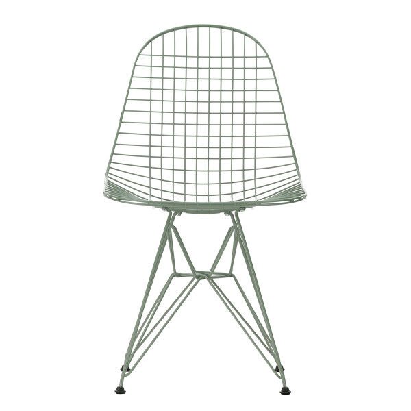Vitra Wire Chair DKR Colours eames sea foam green front kuva