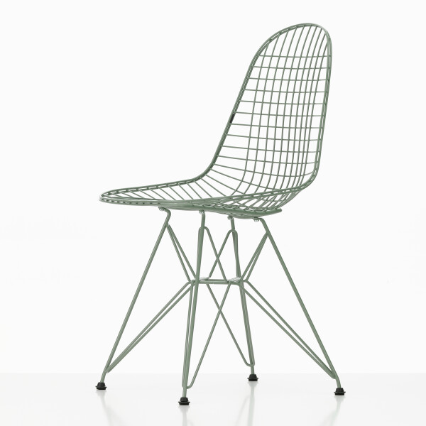 Vitra Wire Chair DKR Colours eames sea foam green side image