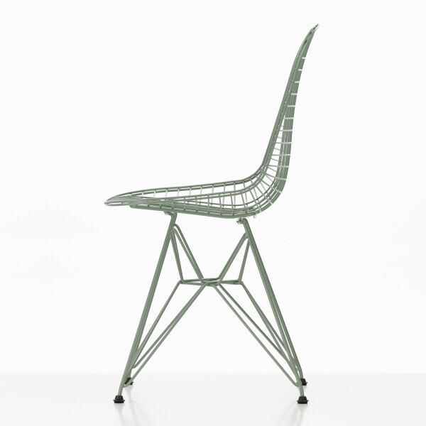 Vitra Wire Chair DKR Colours eames sea foam green side image