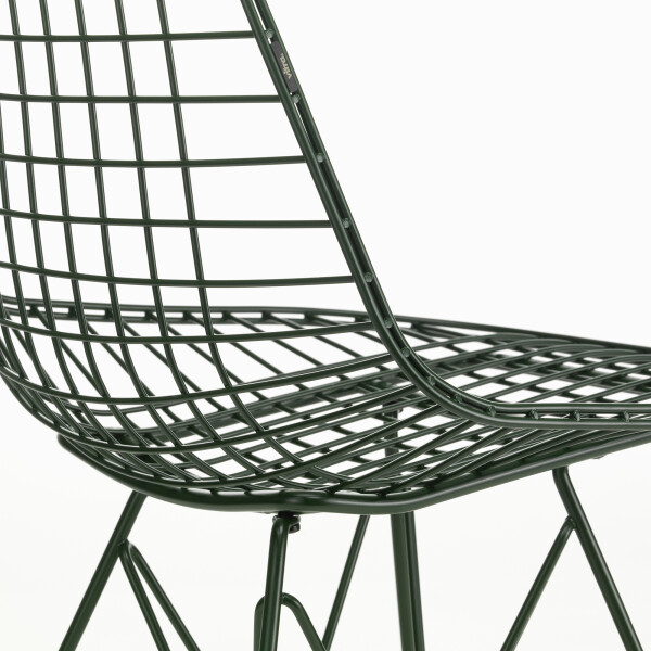 Vitra Wire Chair DKR Colours dark green detail kuva