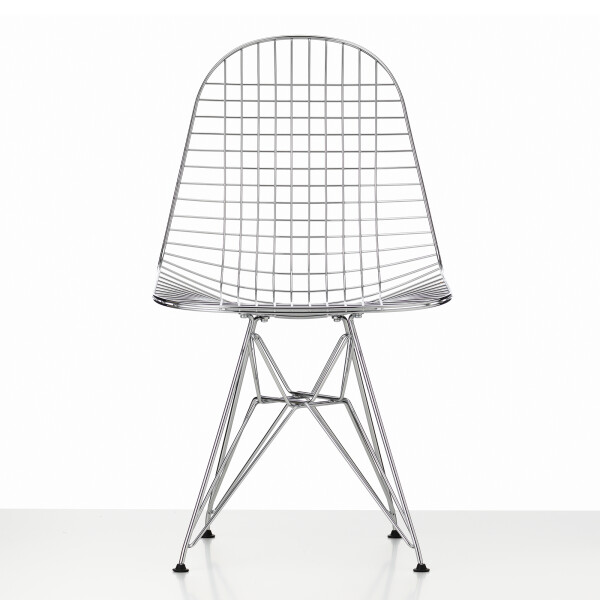 Vitra Eames Wire Chair DKR chrome front kuva