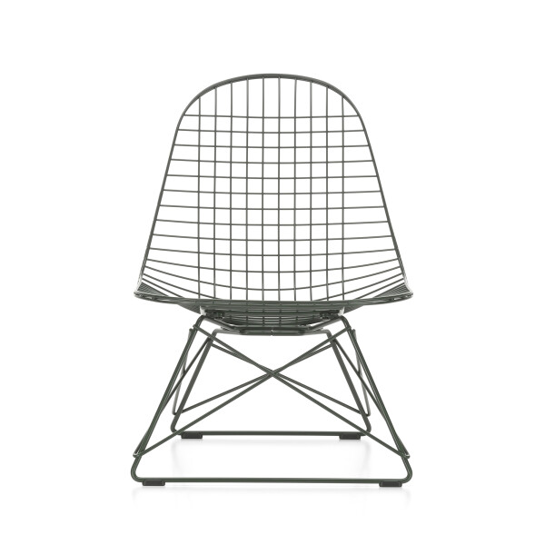 Vitra Wire Chair LKR Colours dark green front image