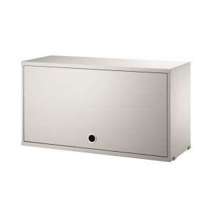 String SYSTEM kaappi nosto-ovella, 78x30 beige kuva