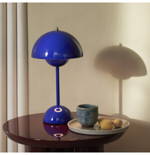 &Tradition FLOWERPOT VP9 PORTABLE pöytävalaisin, cobalt blue kuva