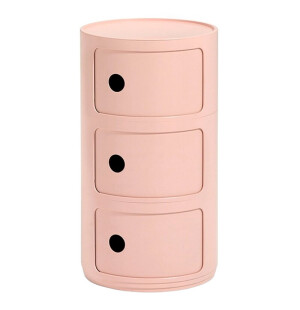 Kartell COMPONIBILI BIO 3-säilytyspöytä, vaaleanpunainen kuva