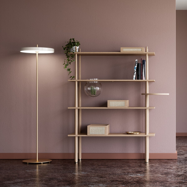 UMAGE Asteria floor pearl white, Stories oak image