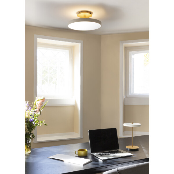 UMAGE Asteria Up medium pearl white on, Asteria Move pearl white image