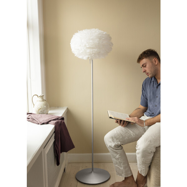 UMAGE Santé floor brushed steel, Eos medium white image