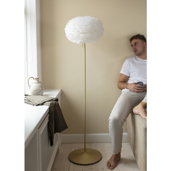 UMAGE Santé floor brushed brass, Eos medium white kuva