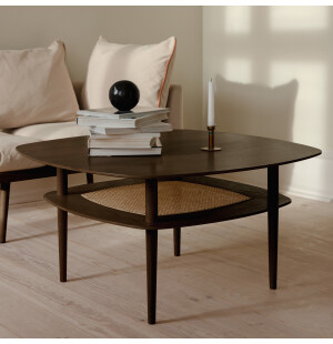 Umage TOGETHER soffbord, Smooth Square dark oak image