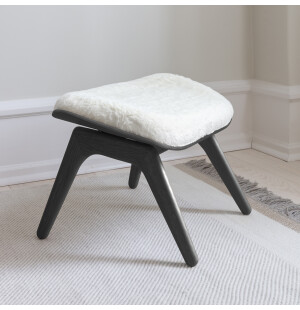 Umage THE READER fotpall, black/teddy white image