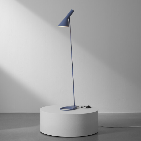 louis poulsen AJ Floor Dusty Blue podium studio image