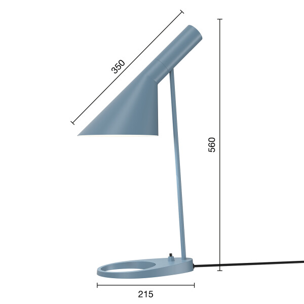 louis poulsen AJ poytavalaisin mitat Dusty Blue image