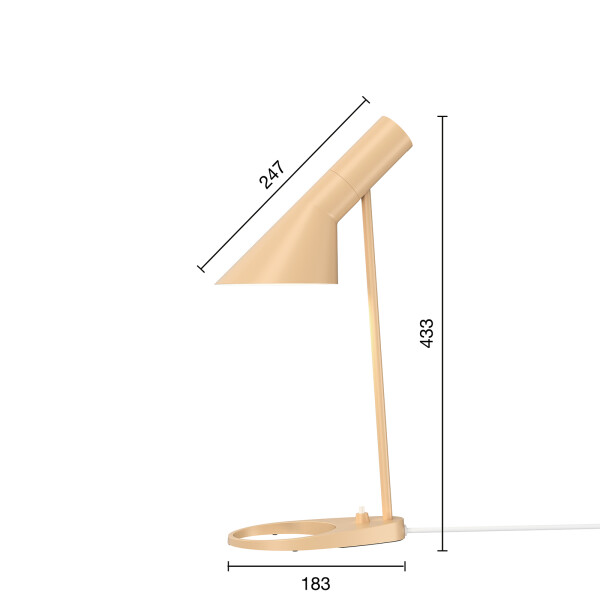 louis poulsen AJ Mini pöytävalaisin mitat Warm Sand image