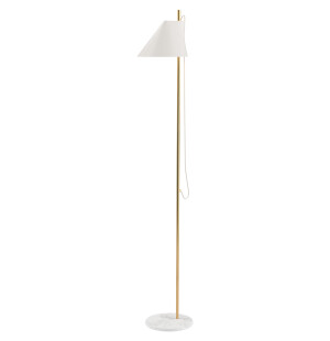 Louis Poulsen YUH golvlampa, mässing/vit image