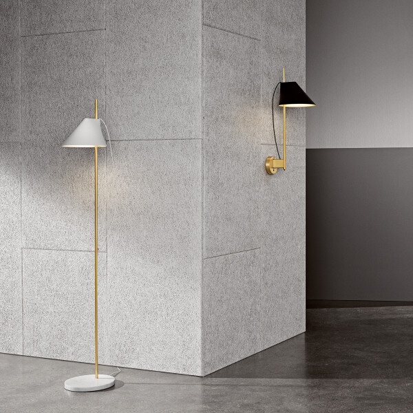 louis poulsen Yuh messinki/marmori lattiavalaisin seinävalaisin kuva