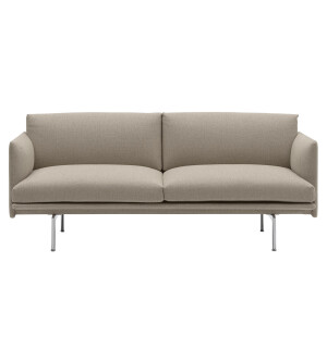 Muuto OUTLINE soffa 2-sits, Ecriture 240/polished aluminum image