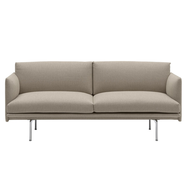 Muuto Outline sofa 2 seater ecriture 240 aluminum image