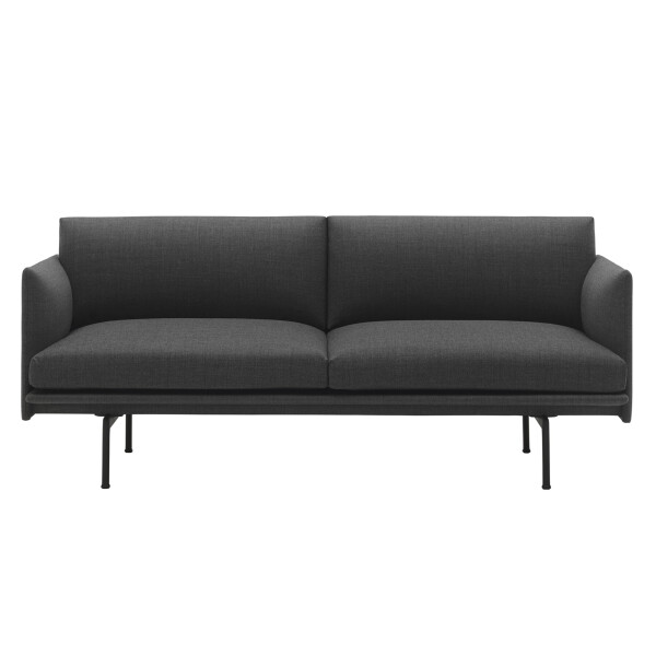 Muuto Outline sofa 2 seater remix 163 black kuva