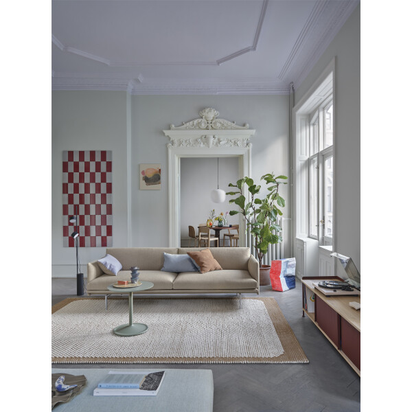 Muuto outline 3 seater ecriture 240 alu lifestyle image