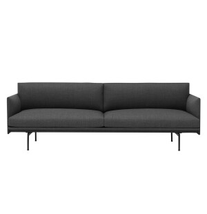 Muuto OUTLINE soffa 3-sits, Remix 163/black image