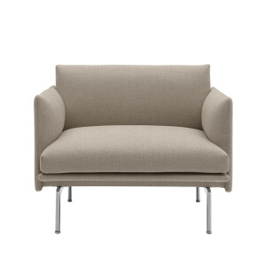 Muuto OUTLINE fåtölj, Ecriture 240/polished aluminum image