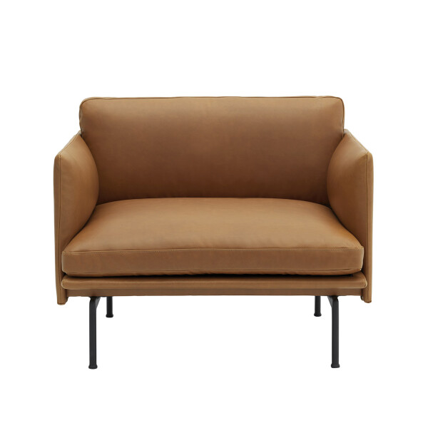 Muuto Outline chair Cognac Refine front kuva