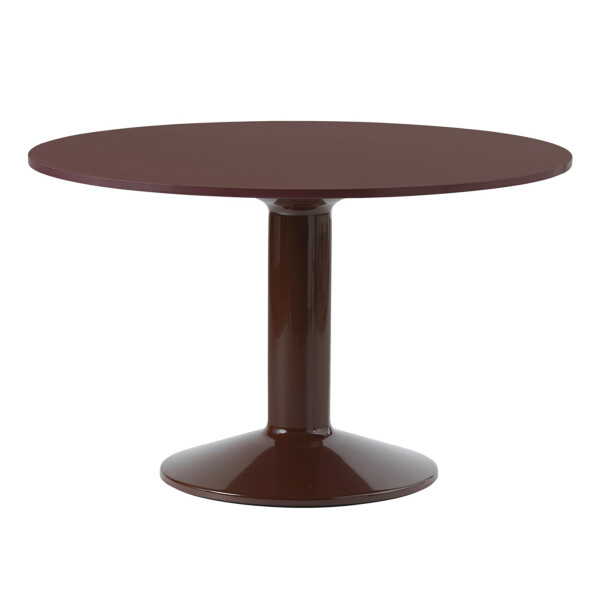 muuto Midst table 120 dark red linoleum image