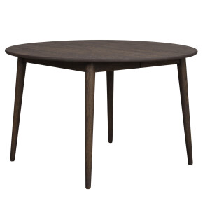 Rowico TYLER matbord Ø120/165cm, mörkbrun ek image