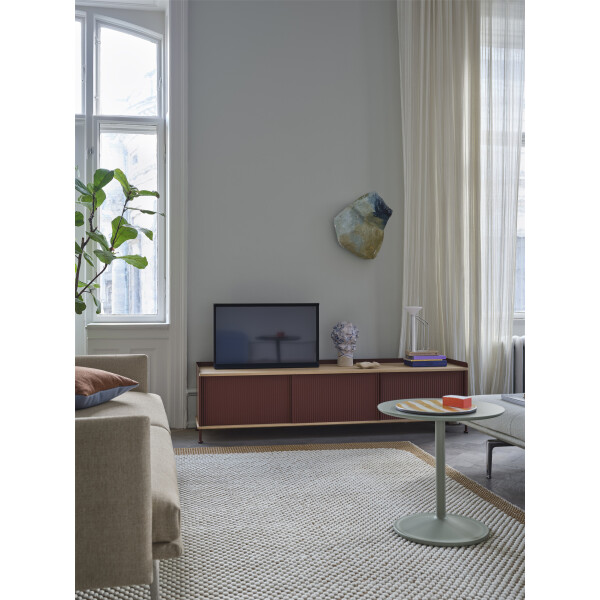 Muuto enfold sideboard deep red image