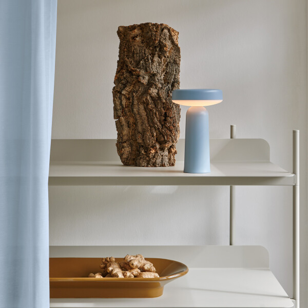 Muuto light blue ease portable lamp concept image