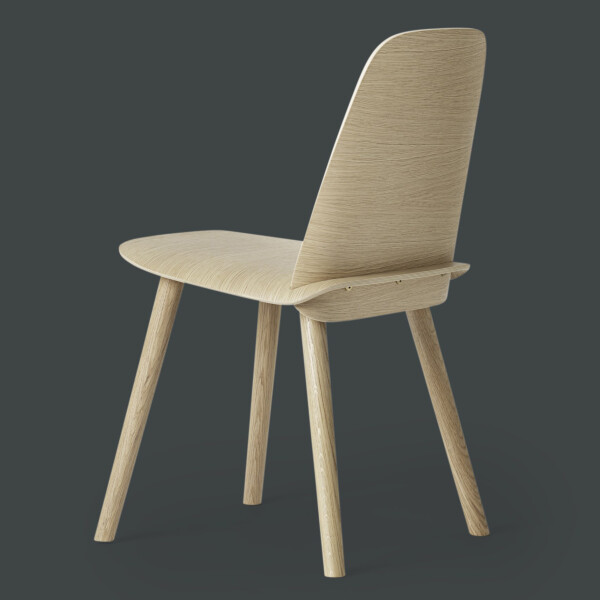 Muuto Nerd chair oak back image