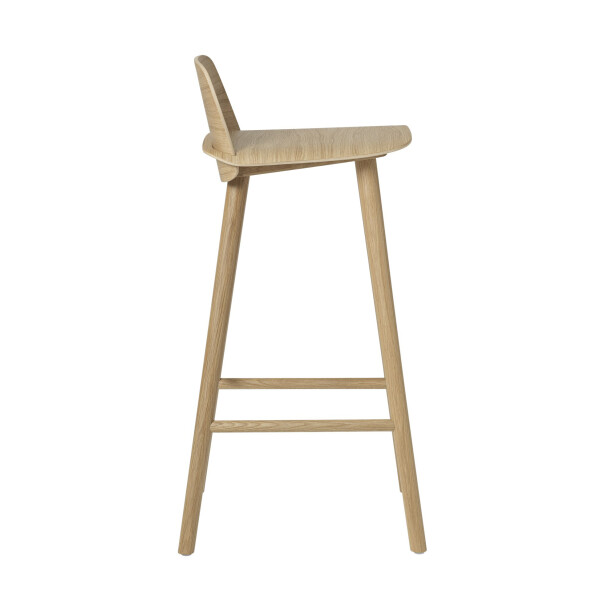 Muuto Nerd bar stool oak side image