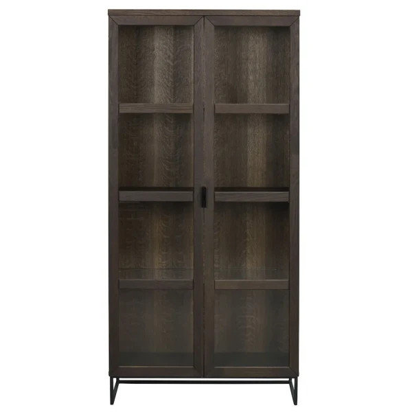 118794 a Everett cabinet darkbrown oak black image