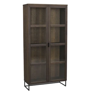 Rowico EVERETT vitrinskåp, brun ek image