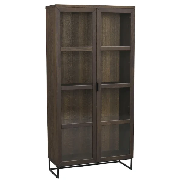 118794 b Everett cabinet darkbrown oak black image