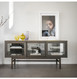 Rowico HAZELTON sideboard 170, ruskea tammi kuva