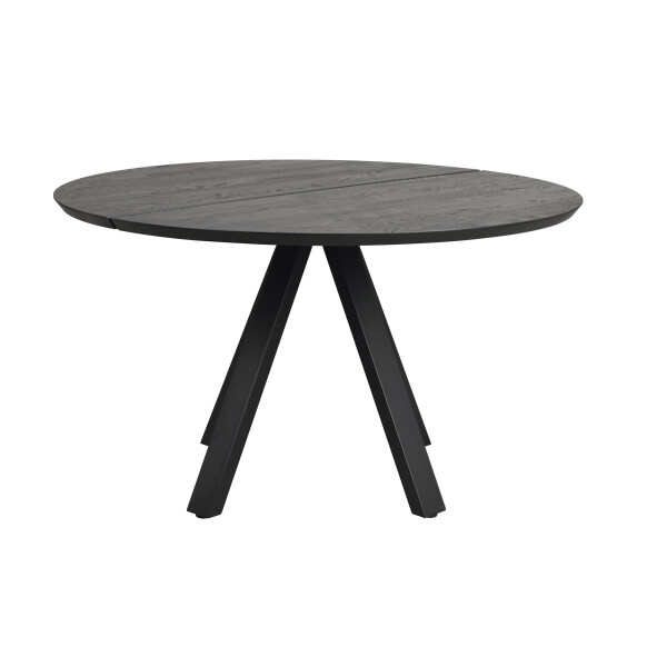 20916 121217 b carradale round diningtable 130 v legs blackstained oak black image