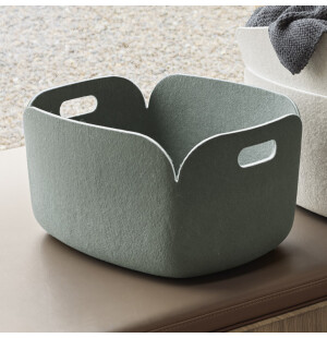 Muuto RESTORE förvaringskorg, dusty green image