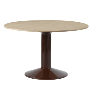 Muuto MIDST bord Ø120, oljad ek/mörkröd image