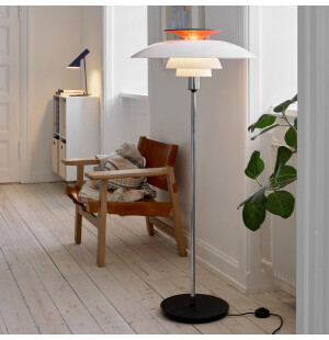 Louis Poulsen PH 80 lattiavalaisin, kromi kuva