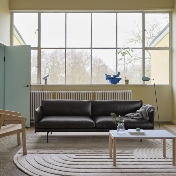 muuto leaf floor lamp dark green leaf kuva