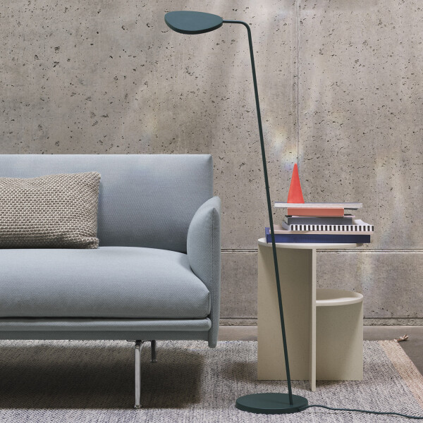 muuto leaf floor lamp dark muuto green kuva