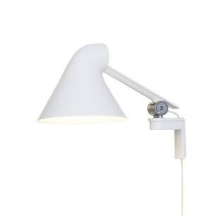 Louis Poulsen NJP vägglampa kort arm, vit image