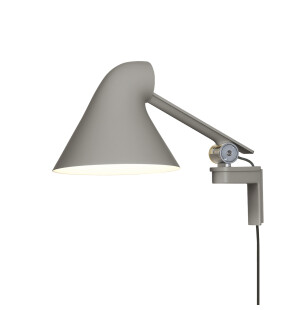 Louis Poulsen NJP vägglampa kort arm, ljusgrå image