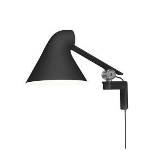 Louis Poulsen NJP vägglampa kort arm, svart image