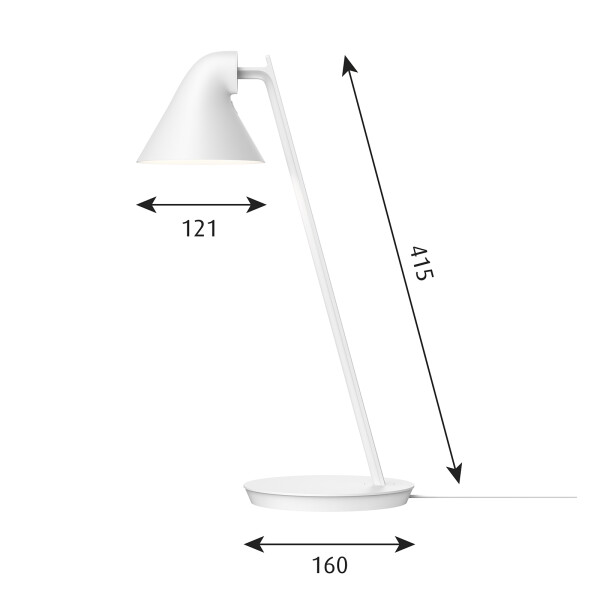 NJP Mini Table size white kuva