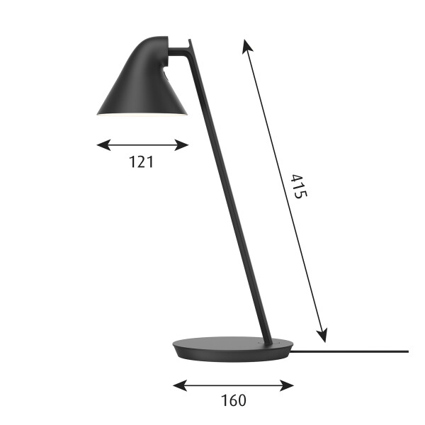 NJP Mini Table size black kuva